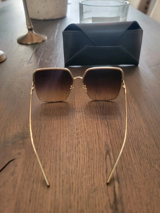 Christian Dior Oversized Gradient Sunglasses with Gold Frames main image 6